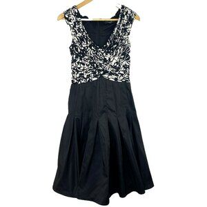 Tadashi Shoji Dress Vintage 90's Womens Size 8 Black Party Prom Grad Retro